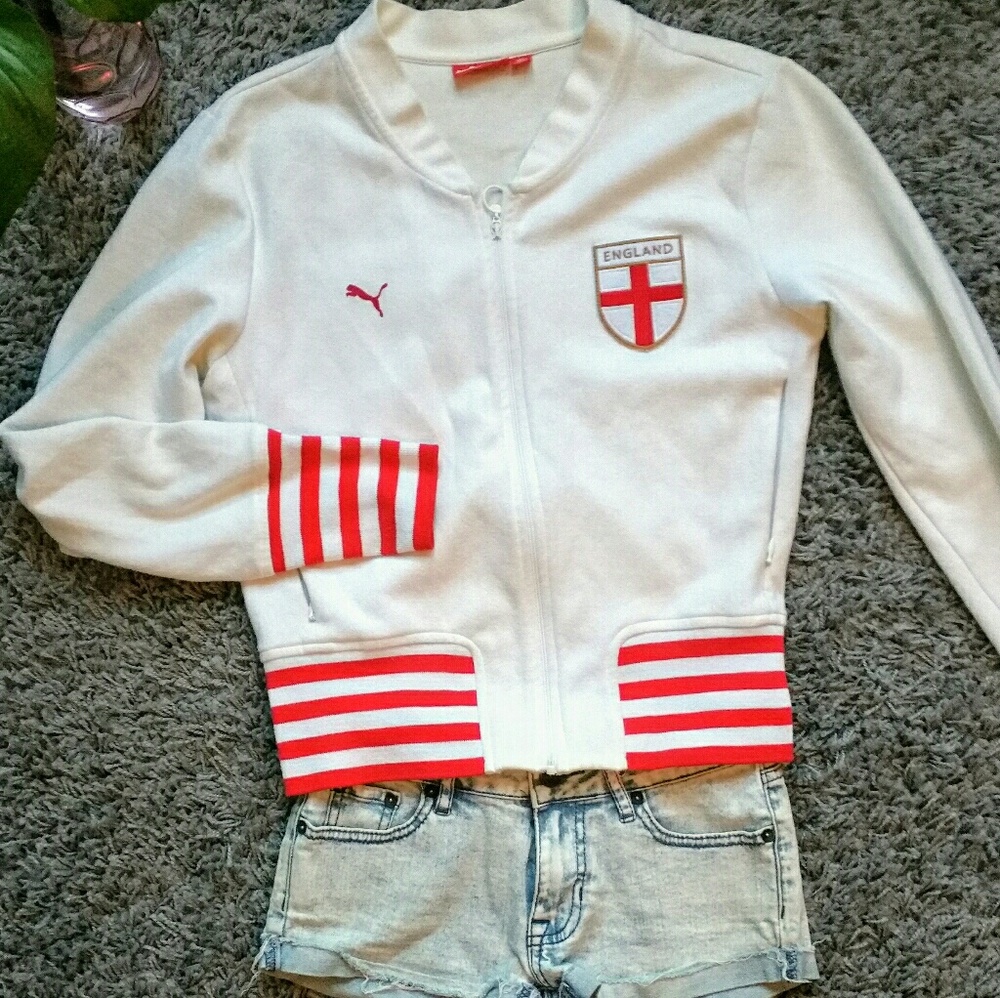 Puma ENGLAND White Track Jacket